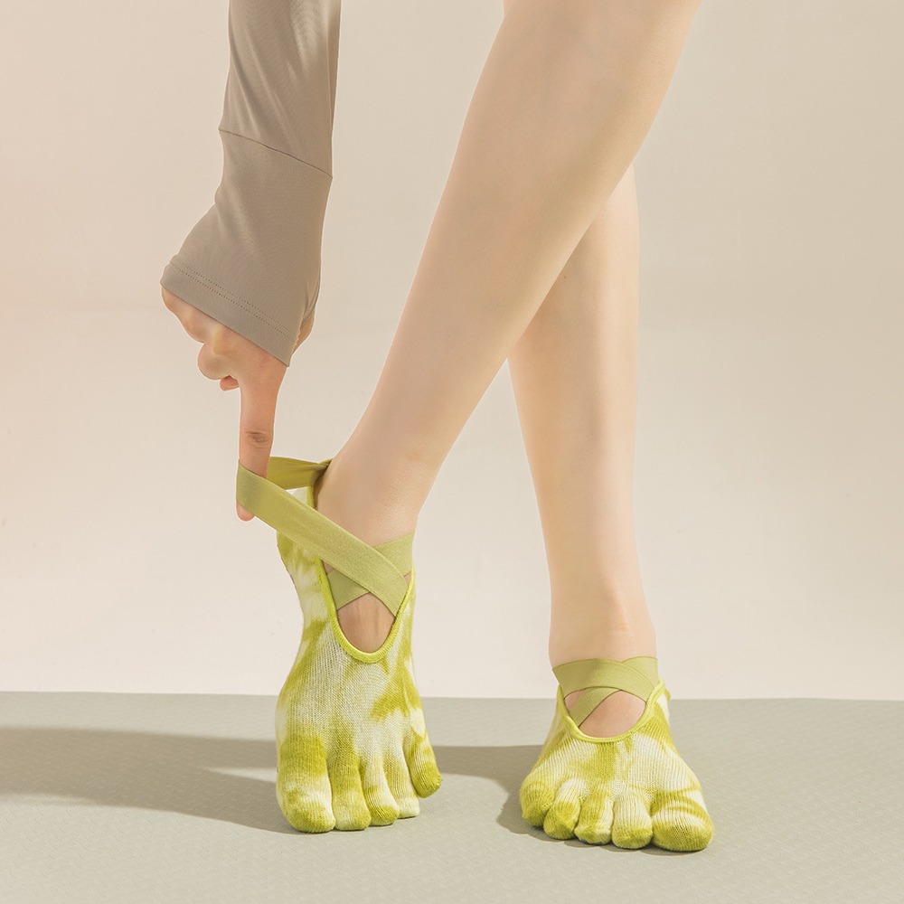 Pilates And Yoga Studio - Chaussettes à cinq doigts pour femmes