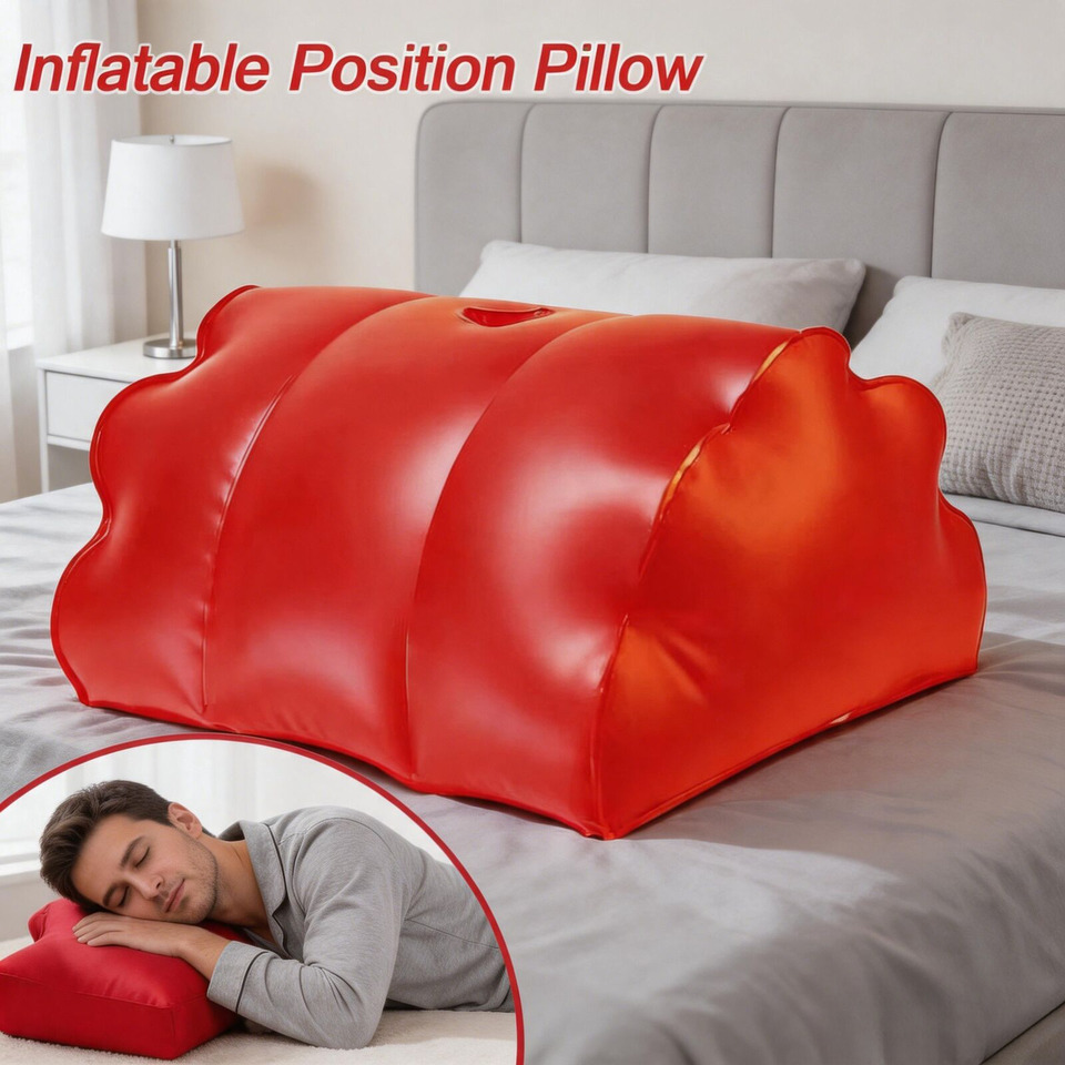 Bolster Cushion Round - Oreiller gonflable en cuir PU, coussin