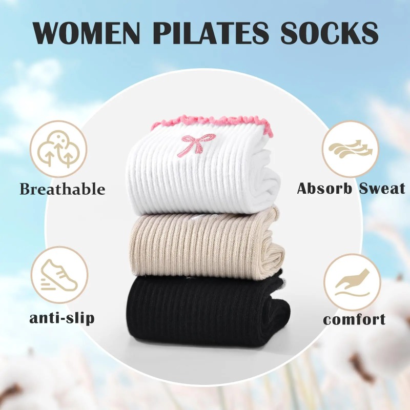 Pilates & Yoga Wohlfühlen Forchheim - Chaussettes de yoga professionnelles, chaussettes antidérapantes