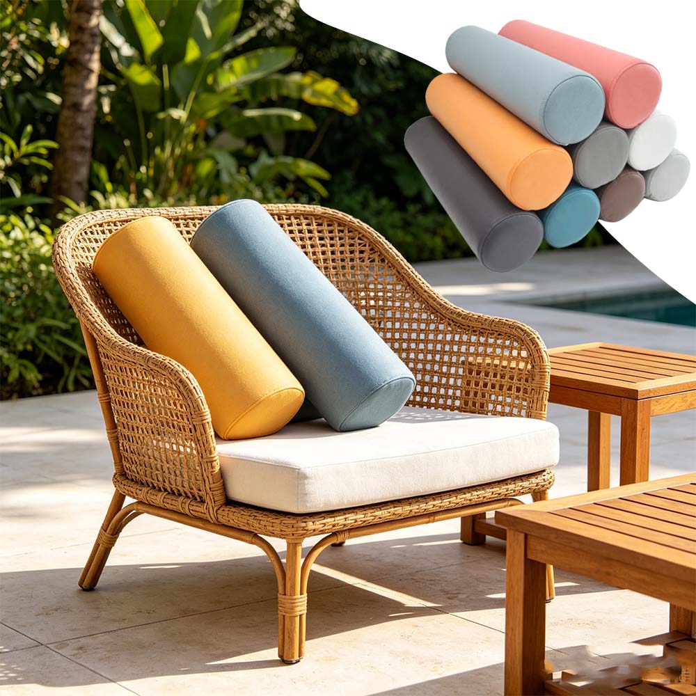 Bolster Cushion Round - Coussin lombaire ergonomique cylindrique pour soulager