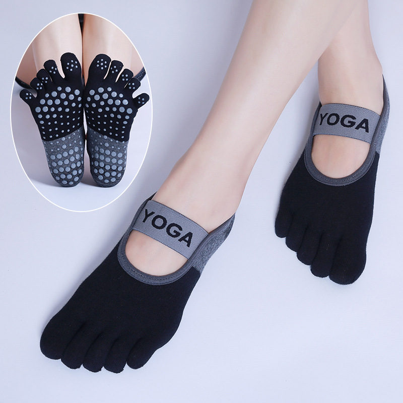 Pilates Yoga Sport - Chaussettes de Pilates respirantes pour femmes,