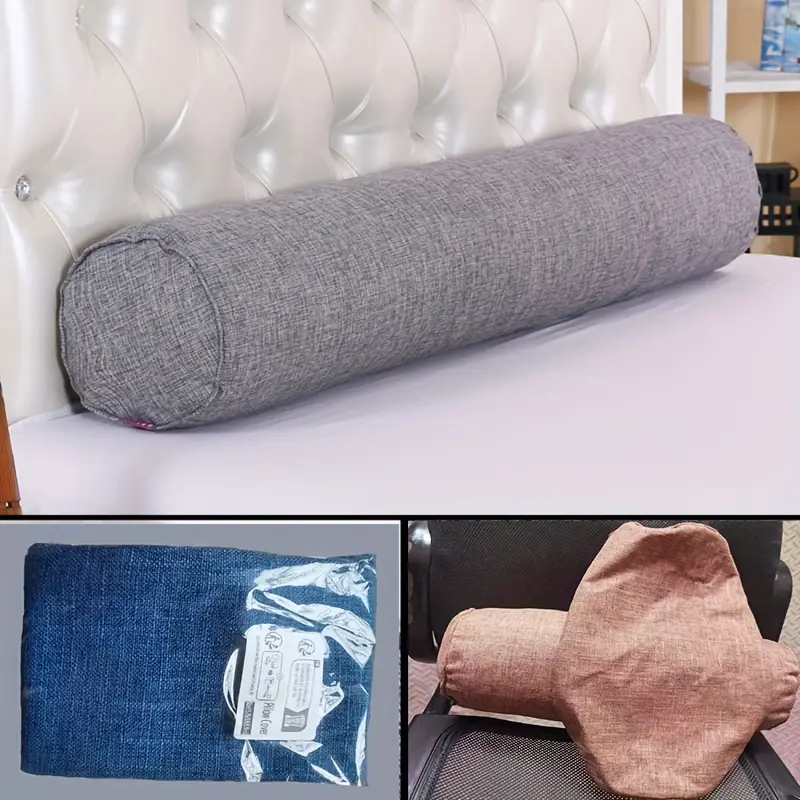 Bolster Cushion Round - Housse de coussin en lin, 1