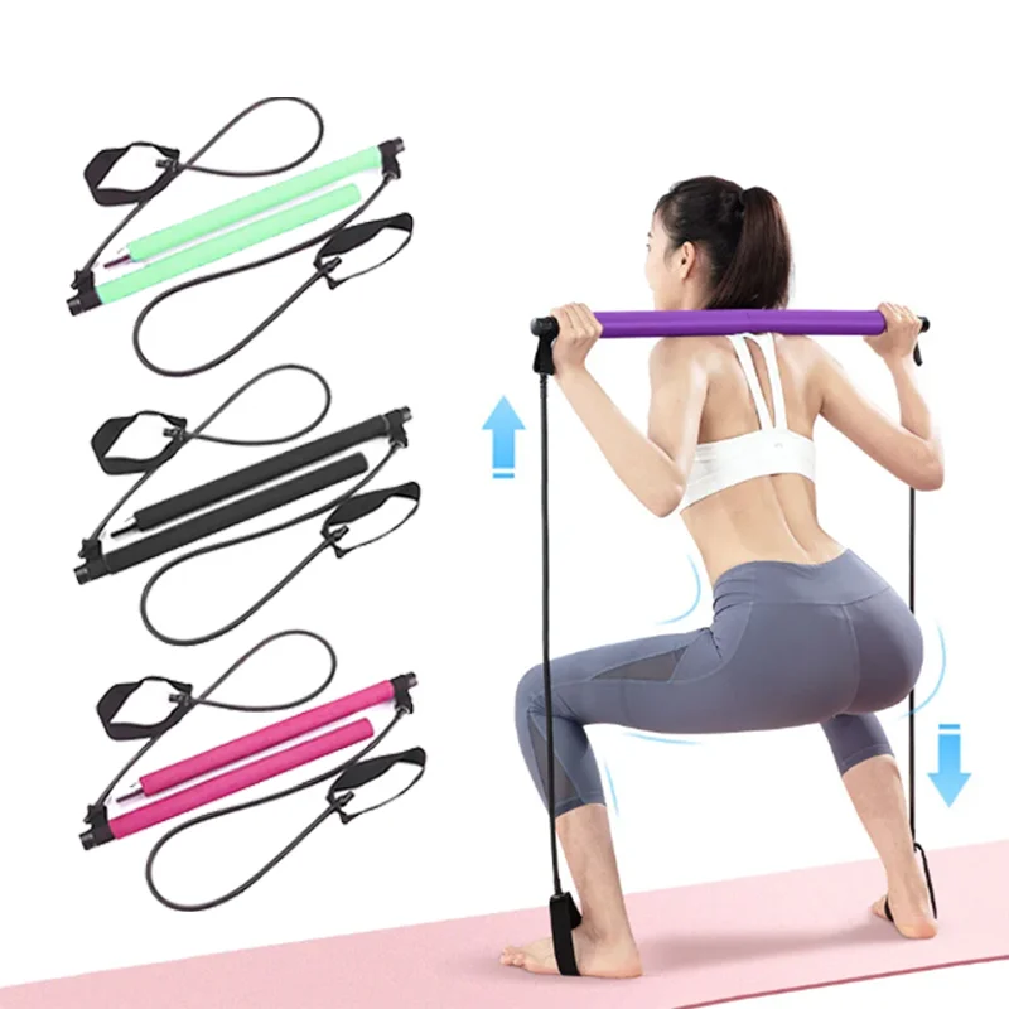 Pilates Yoga Combined - Combinaison de barre de Pilates multifonctionnelle,