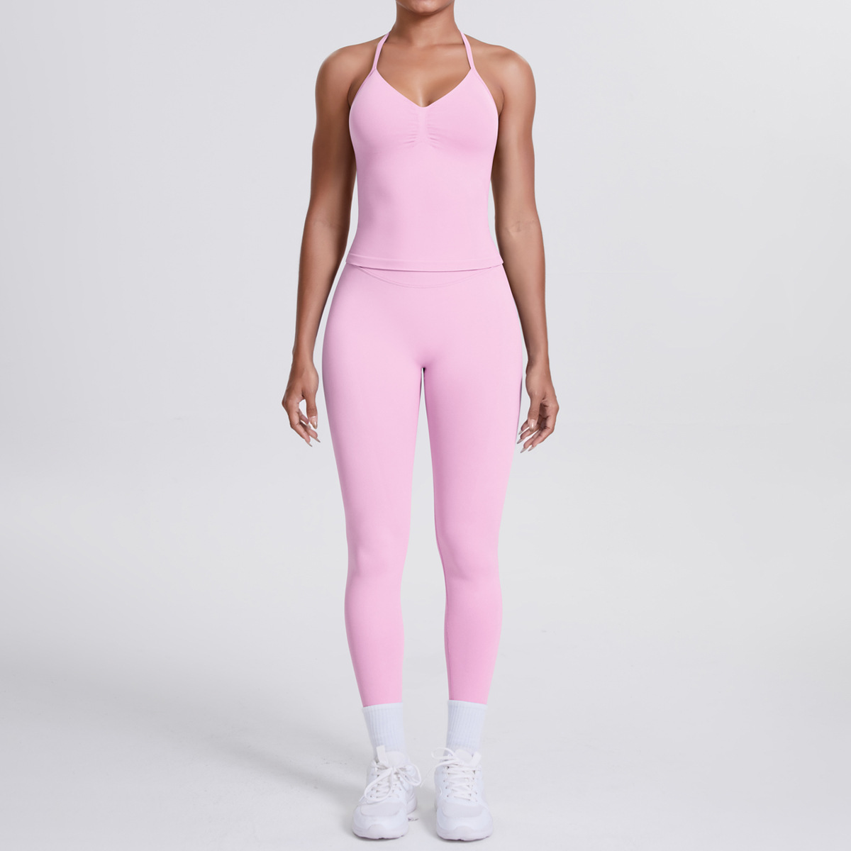 Pilates V Yoga - Costume de Yoga tricoté sans couture