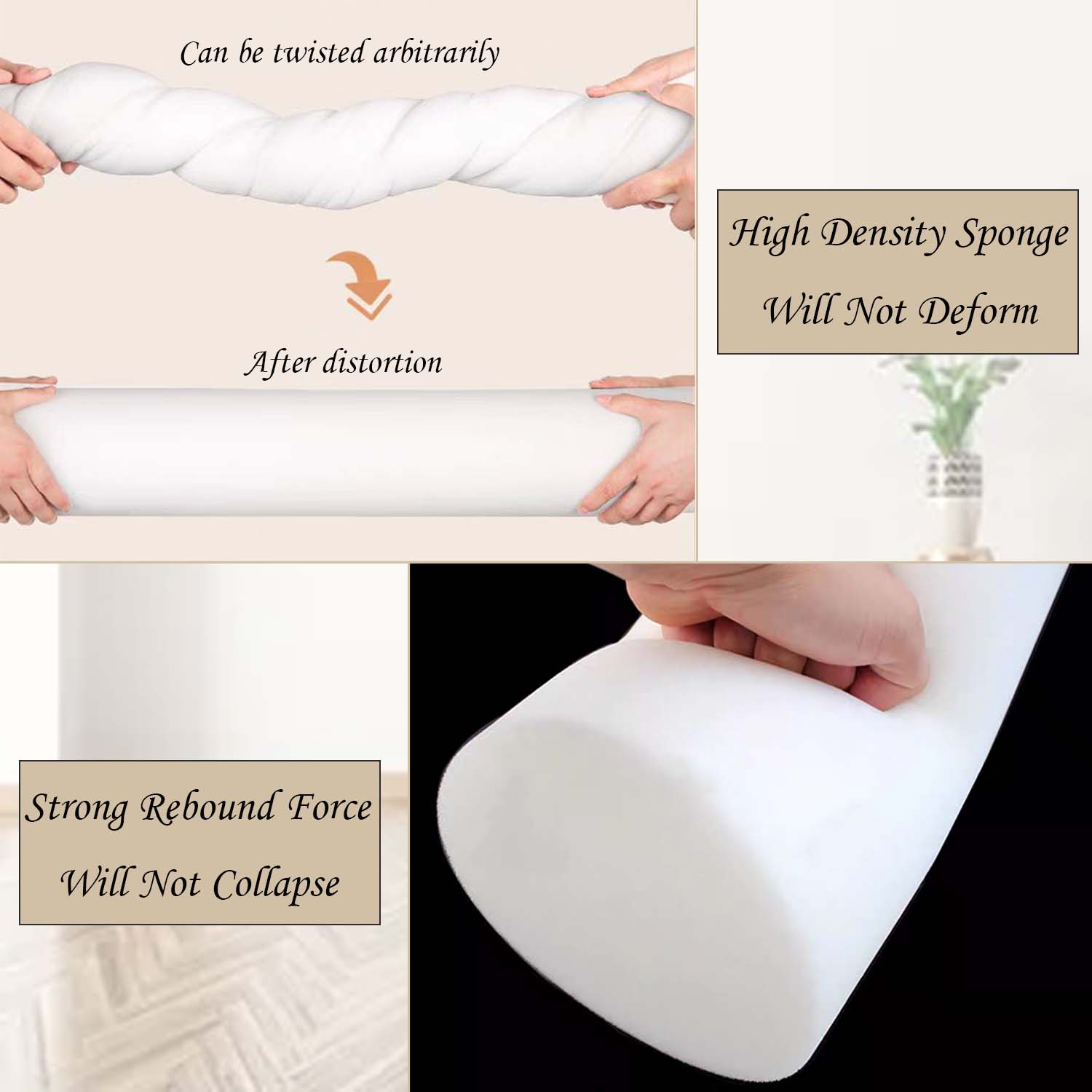 Oreiller en rouleau de mousse  - Bolster Cushion Round avis et prix