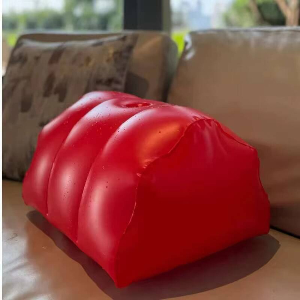 Oreiller gonflable en cuir PU, - Bolster Cushion Round avis et prix