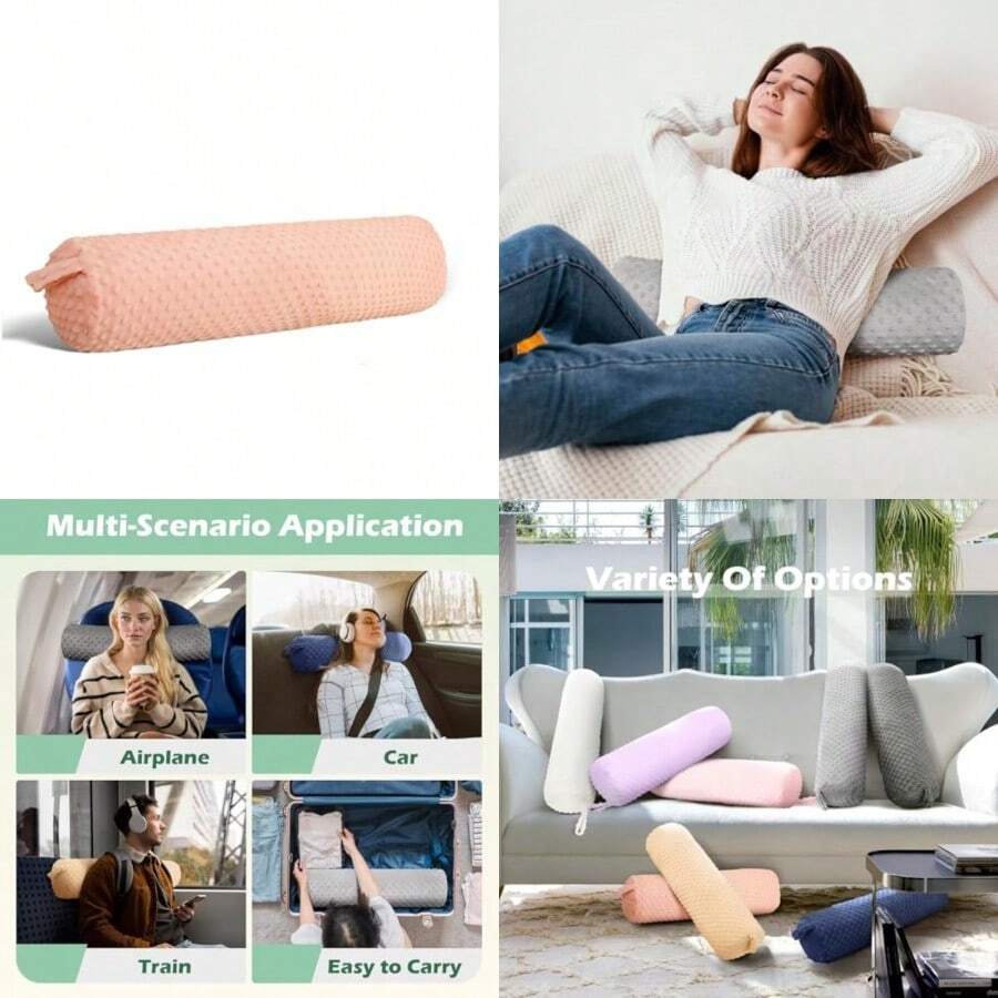 Oreiller cervical rond en mous - Bolster Cushion Round avis et prix