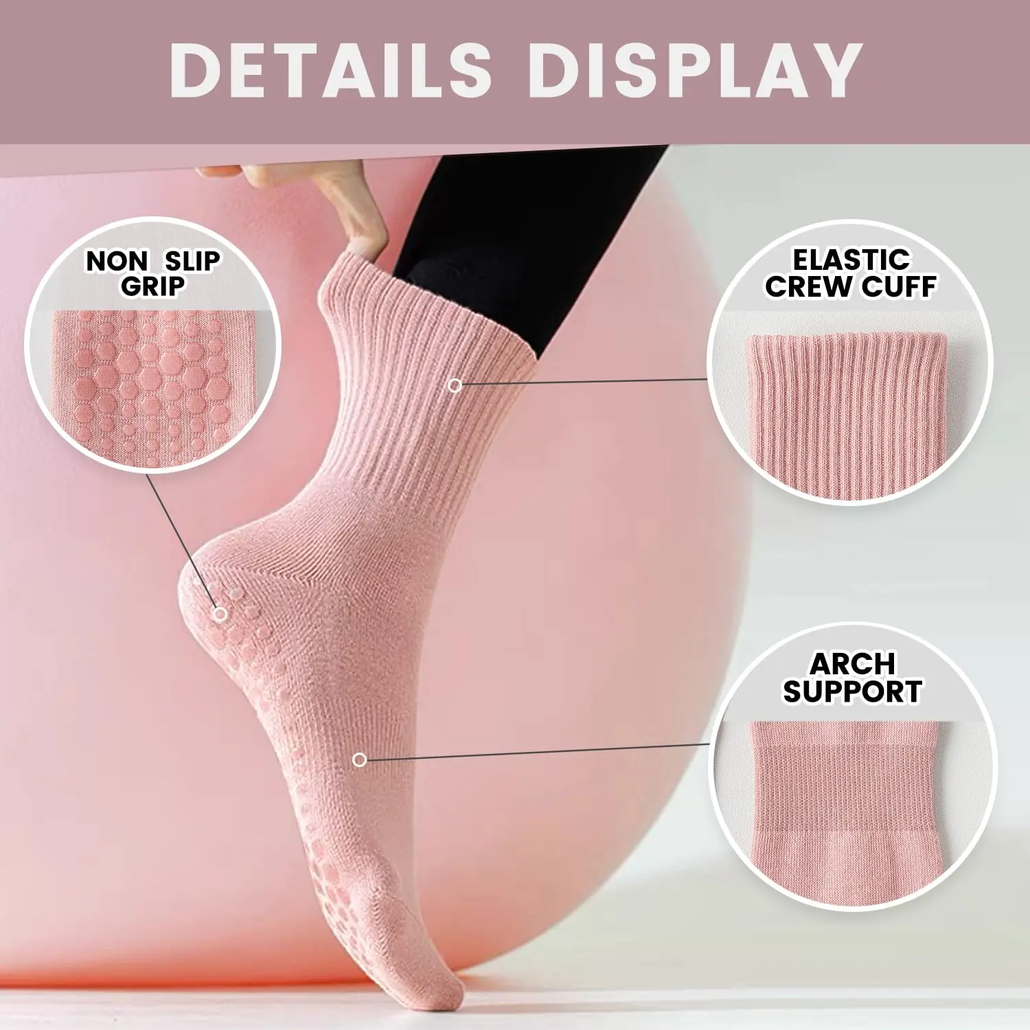 4 paires de chaussettes de yog - Pilates & Yoga Wohlfühlen Forchheim avis et prix