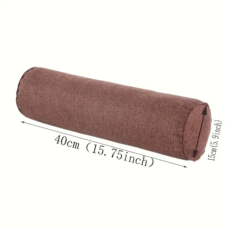 Housse de coussin en lin, 1 pi - Bolster Cushion Round avis et prix