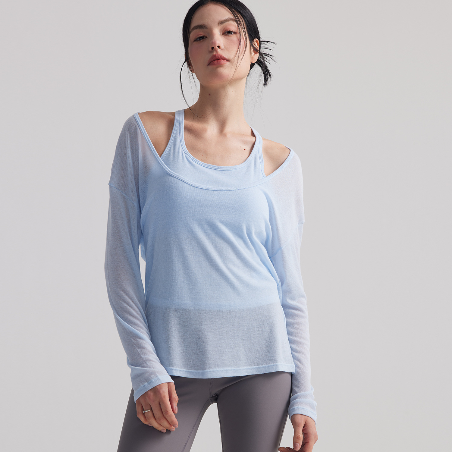 Tunique de sport ample semi-tr - Pilates Yoga Gym avis et prix