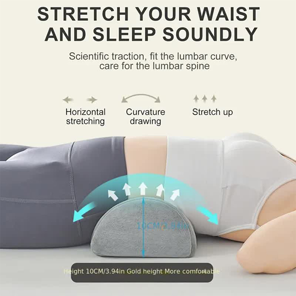 Oreiller demi-lune pour jambes - Bolster Cushion Round avis et prix